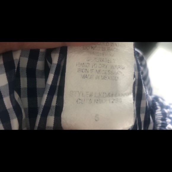 Heart And Arrow Off Shoulder Plaid Dress Size 5 - Picture 6 of 11